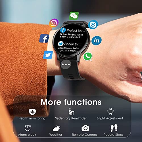 Montre-Connectee-Homme-Femme-Smartwatch-24-Modes-Sportifs-Bracelet-Connecte-Cardiofrequencemetre-Moniteur-Sommeil-Podometre-Calorie-Chronometre-GPS-Partage-IPX68-Etanche-Smart-Watch-pour-iOS-Android