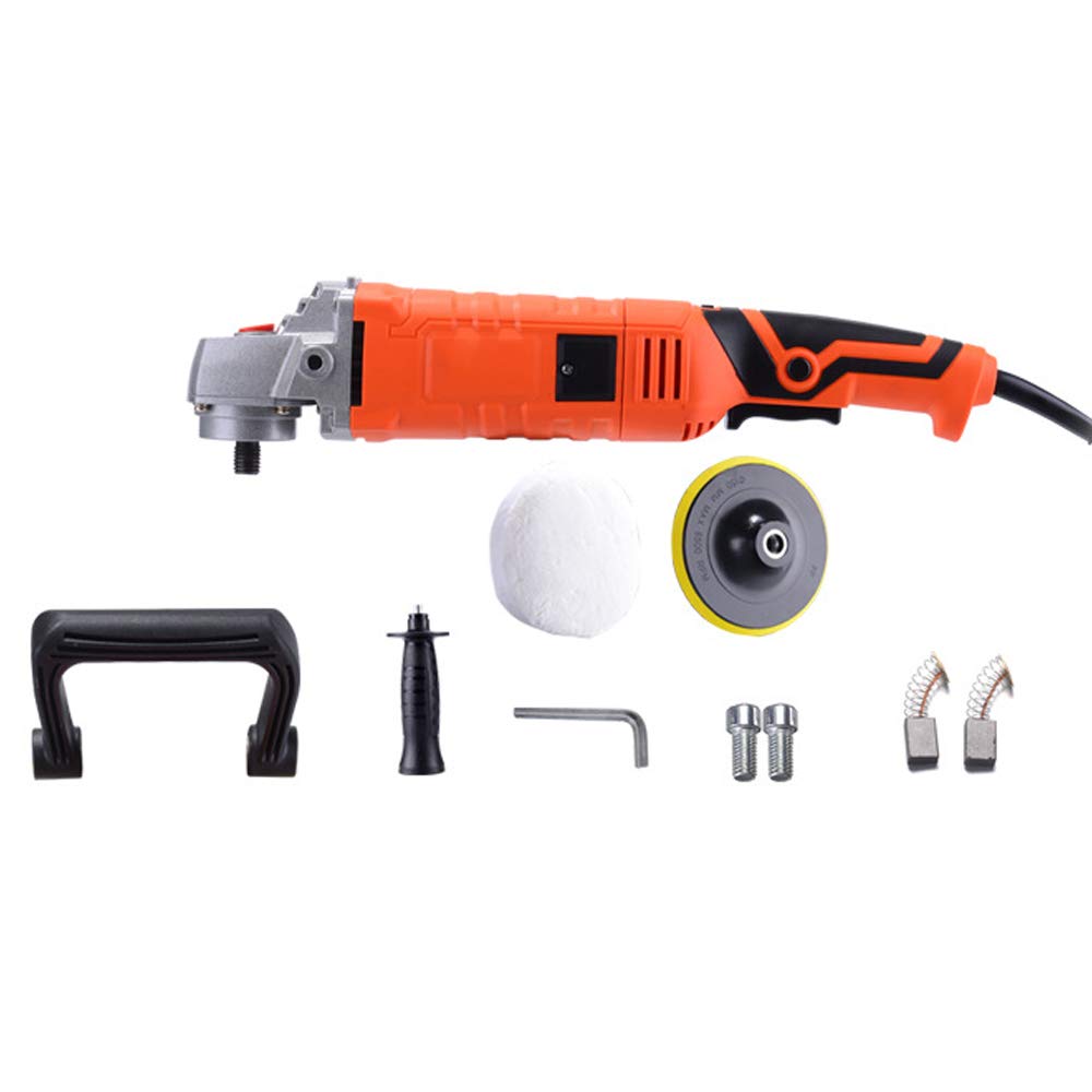 Geevorks 1580W Pulidora Coche,Máquina Pulidora 7 velocidades Variable 500-3300r/min y 5M Cables para Automóvil,Carpintería,Industria del Mueble,etc.
