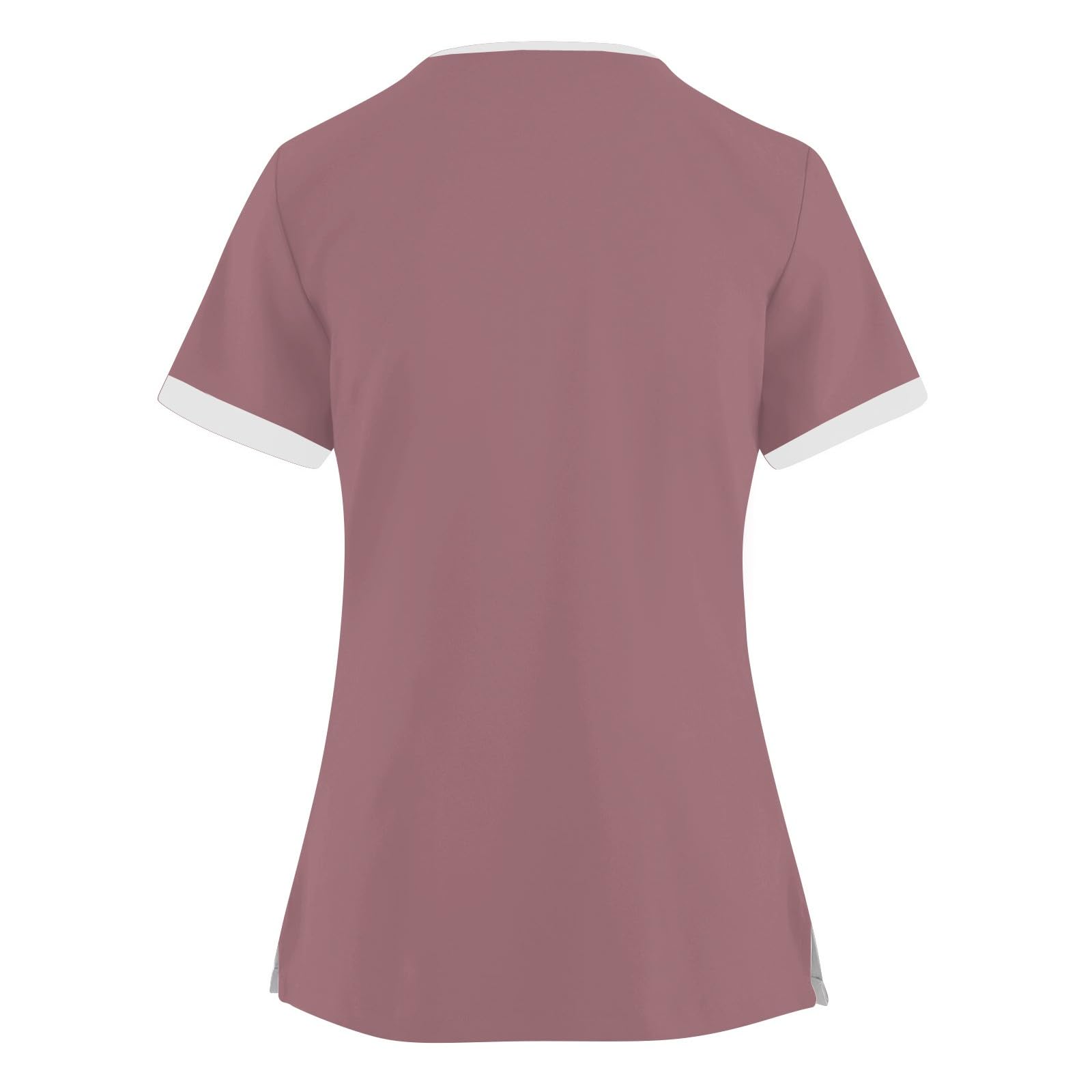 AUW SO MI Womens Knit Panel 4 Pocket Top (US, Alpha, Large, Regular, Regular, Navy)