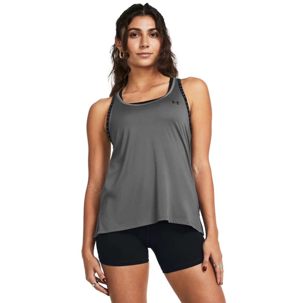 Under Armour Women's (025) Castlerock / / Black Underarmourknockouttanktopgrey8