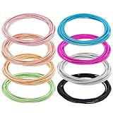 Confortable à mettez:léger et flexible, ces bracelets en spirale offrent un confort tout au long de la journée sans pincement ni irritation. Leur conception en fil spiralé permet un mouvement doux et un empilage facile, ce qui les rend parfaits pour superposer plusieurs bracelets afin de créer un style unique