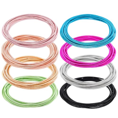 PH PandaHall 80pcs 8 Colors Guitar String Bracelets, 12 Gauge by PH PandaHall - Used condition - US$10.44
