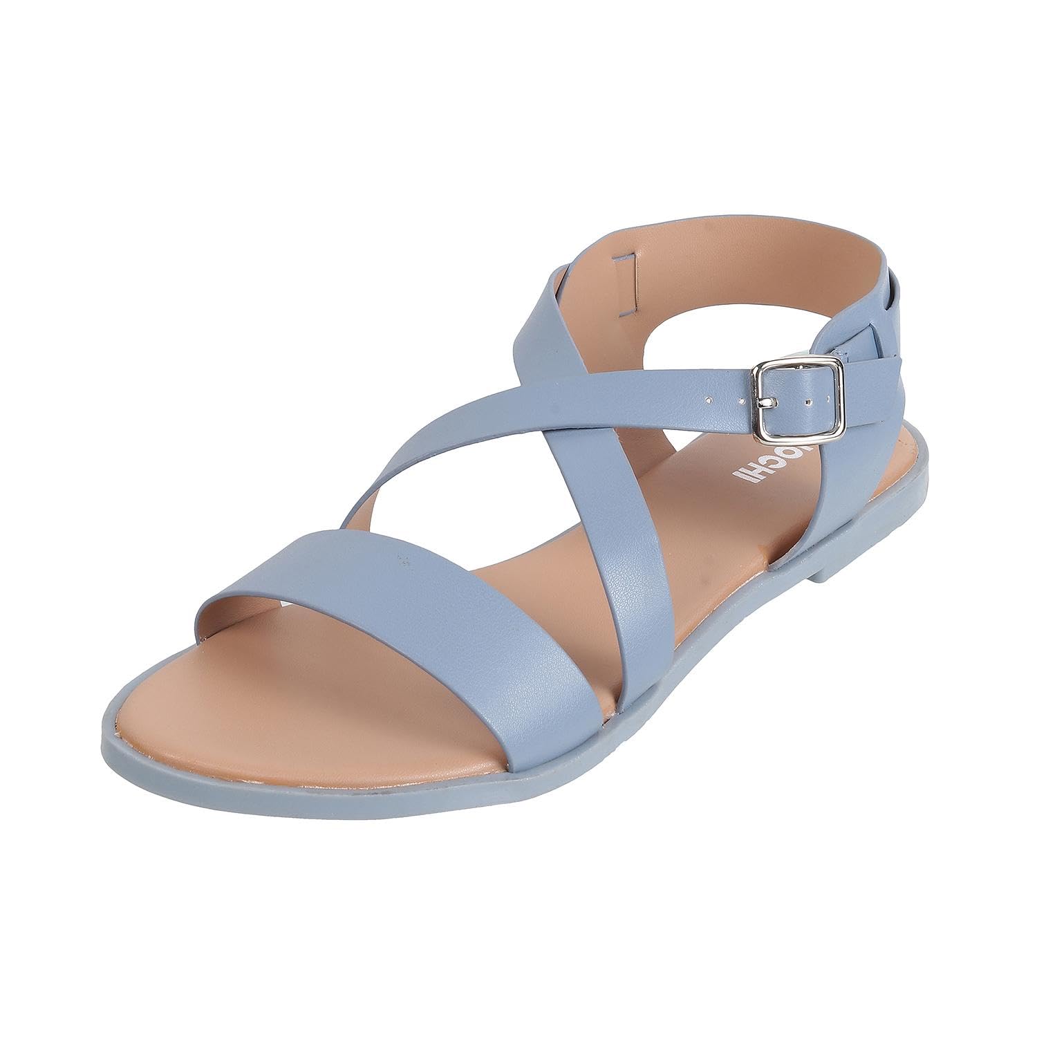 Mochi Women Blue Synthetic Leather Comfort Sandal UK/3 EU/36 (33-411) (B0CQHDS1HN) Amazon Price History, Amazon Price Tracker