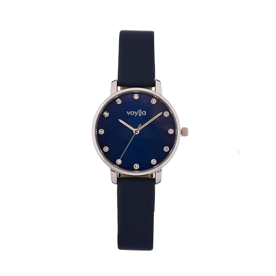 Voylla Studded Blue Embellished Dial Leather Bracelet Style Straps Analogue Quartz Movement Ladies Watch for Women and Girls (B0BT82NNCX) Amazon Price History, Amazon Price Tracker