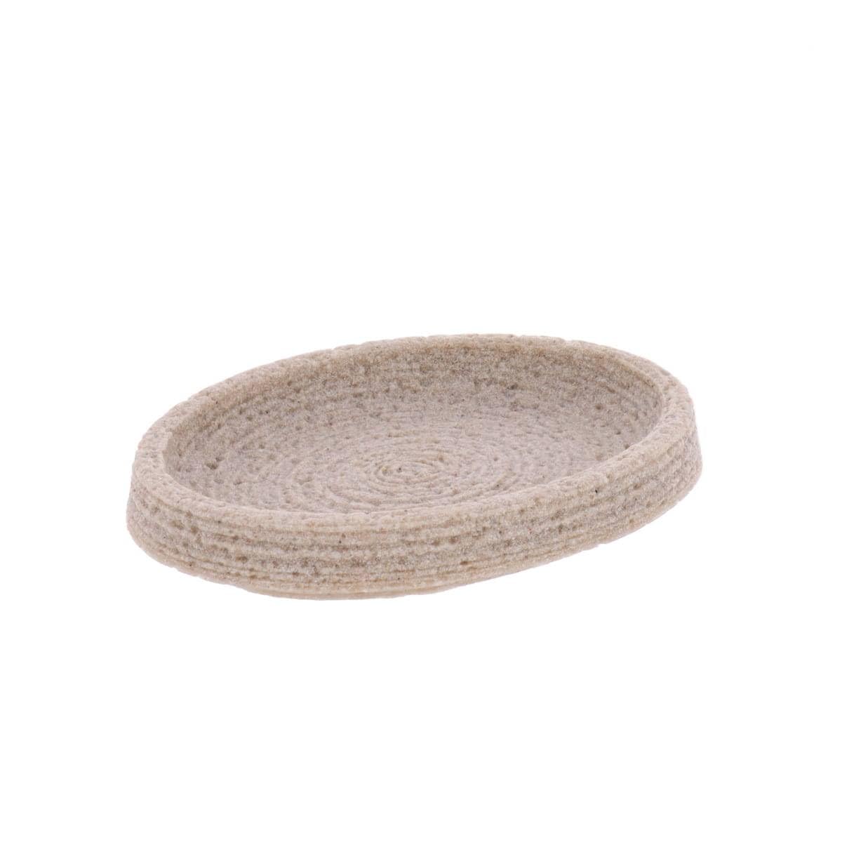 Tendance - Polyresin Soap Dish Sand Effect - Natural