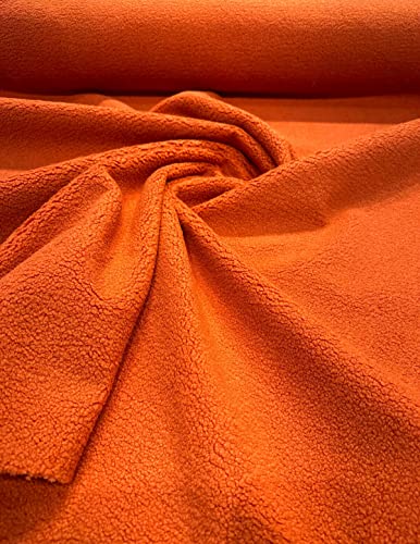 Luxurious Boucle Upholstery Fabric in Vibrant Orange Persimmon - Premium Quality by The Yard 3 Luxurious Boucle Upholstery Fabric in Vibrant Orange Persimmon - Premium Quality by The Yard - Image 2