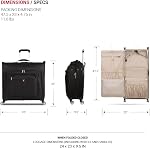 SwissGear 7895 Sac de vêtements en rouleau de qualité supérieure, noir, épingle à main Edition, 7895 Sac de vêtements roulants haut de gamme