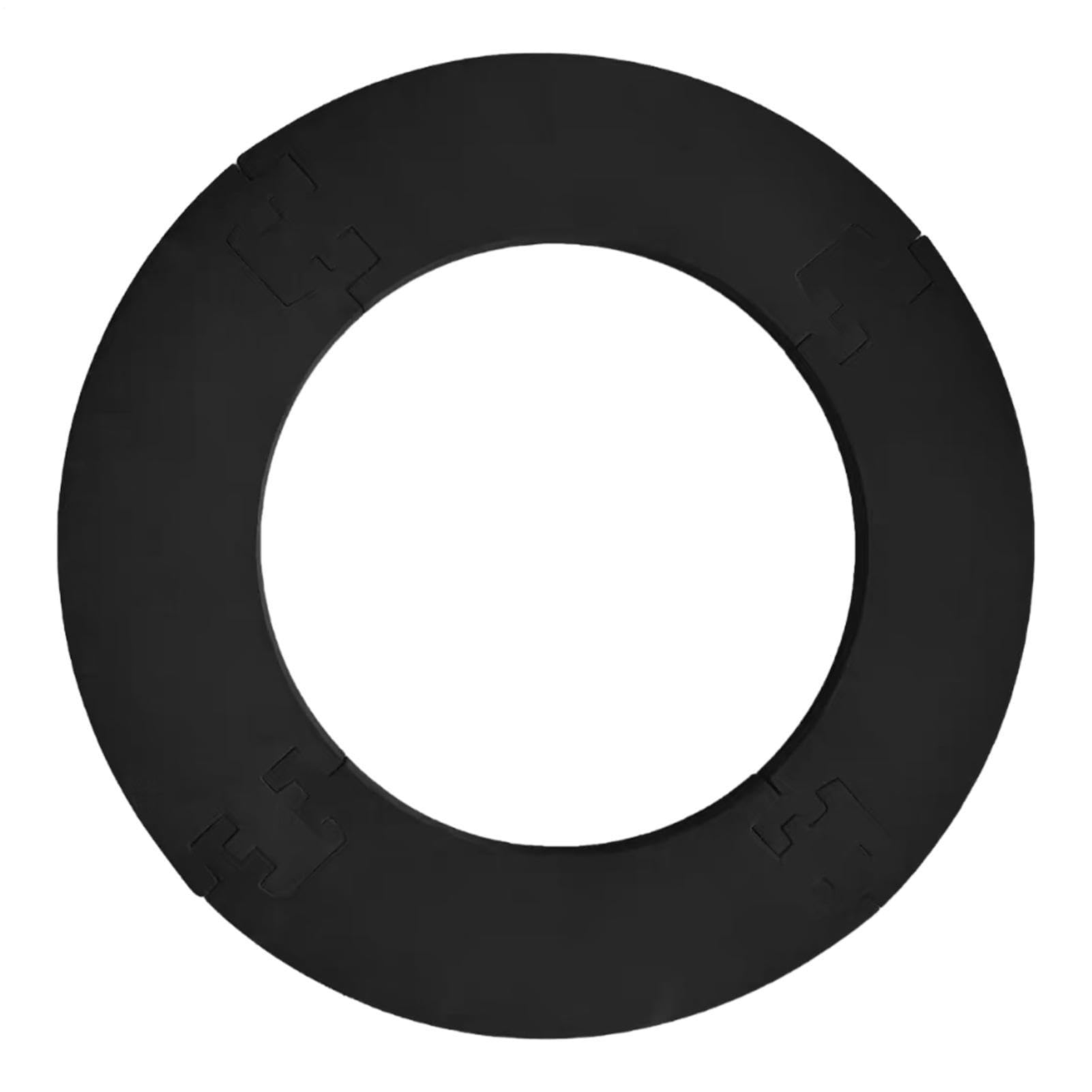 Protection murale pour cible de fléchettes – Mousse noire haute densité, protection de réduction du bruit de 45,7 cm, contour de cible de fléchettes, bouclier rond universel de sécurité | Anneau de