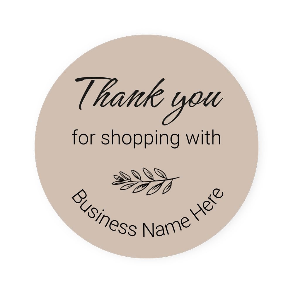 Colourblock Script Stickers - Thank You - Pack of 35