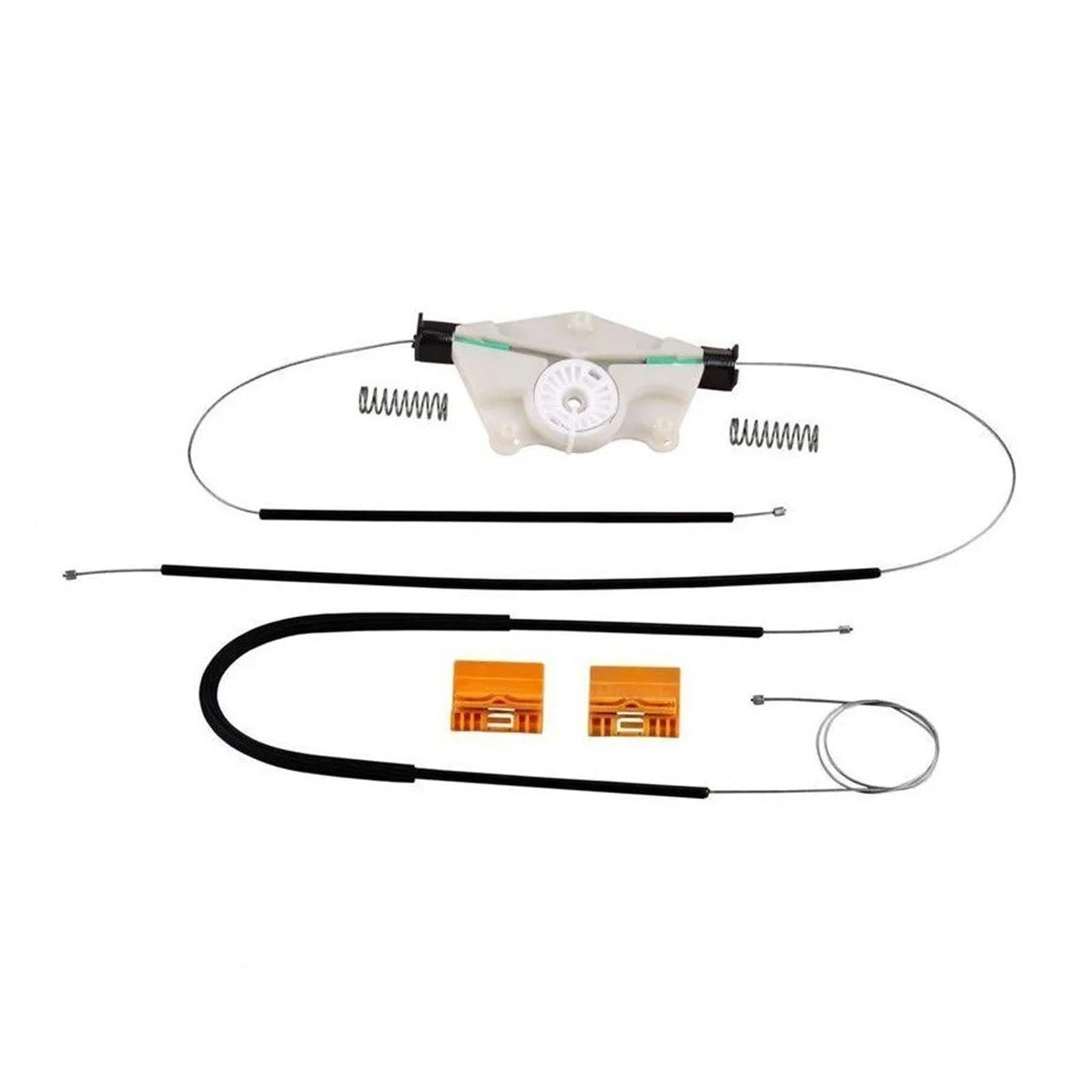 Sauanmnktp Front-Left Window Winder Repair Kit For Vw For Touareg 2002-2010 Window Regulator Repair Kit