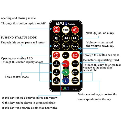 Z·Bling Bluetooth Disco Ball Lights,9 Kleuren LED Party Lights DJ Geluid Geactiveerde Roterende Lichten Draadloze Telefoon Verbinding Met Bluetooth Speaker MP3 Play En Afstandsbediening Voor Thuis KTV Bruiloft - Image 6