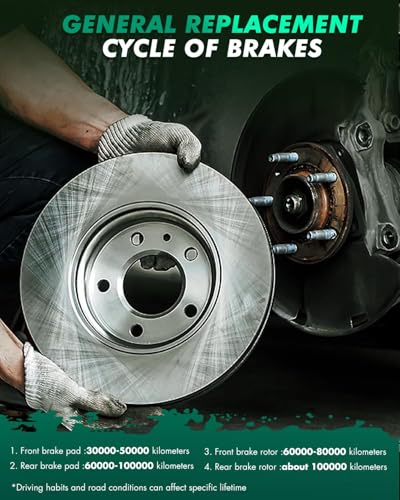 Image of SCITOO Front Brake Kit [4] Brake Pads [2] Brake Rotors [2] Brake Disc Calipers w /Bracket Compatible With 2007-2012 for Jeep for Wrangler,2012 for Ram for C /V,2009-2012 for Volkswagen for Routan