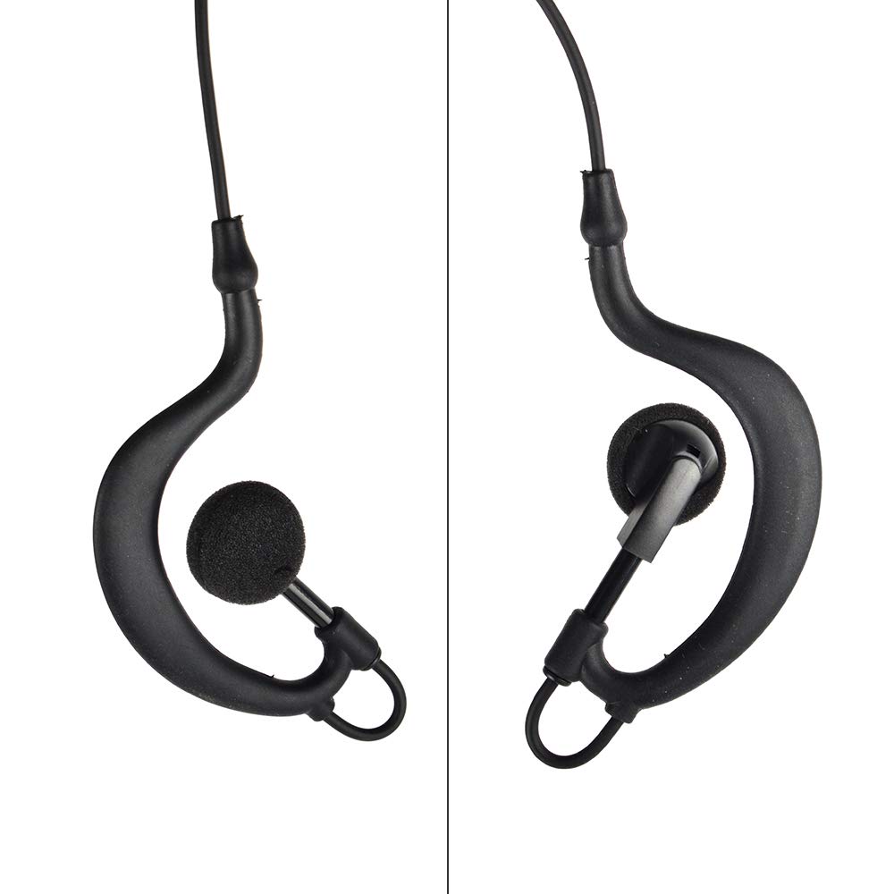 HYS Auricolare a forma di G compatibile con radio bidirezionale Hytera HYT PD600 PD602 PD605 PD662 PD665 PD680 PD682 PD685 X1e X1p
