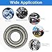 CLAHJQX 10 Pcs 695ZZ Ball Bearings - 5mm x 13mm x 4 mm, Low Noise Double Shielded Carbon Steel Deep Groove Bearings Set for for Micro Motors & Industrial Equipment