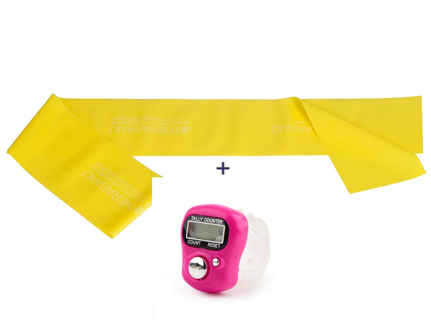TheraBand Resistance Exercise Band for Heavy Workout/Gym/Yoga and Physical Therapy - for Beginners and Intermediates (Yellow, 5Ft.) (B07PHFPF63) Amazon Price History, Amazon Price Tracker