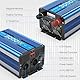 Wechselrichter 24V auf 230V 3000W/6000W Reiner Sinus Spannungswandler mit Fernbedienung,LED-Anzeige,EU AC Steckdosen,USB-Anschluss,Pure Sine Wave Inverter für Auto,Wohnwagen,Boot,Camping,Stromausfall