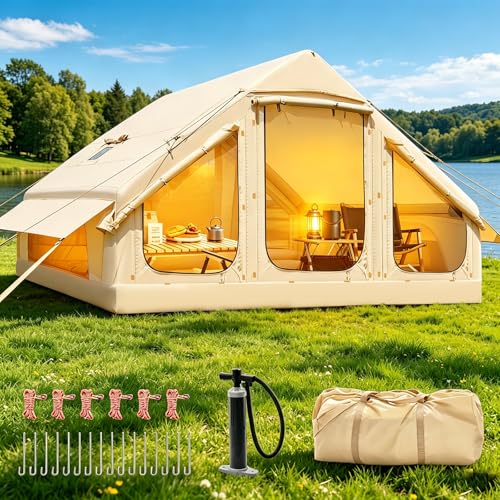 Inflatable Tents with Canopy, Blow Up Tent for Camping...