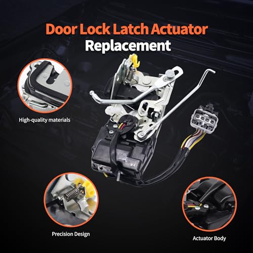 Image of HiSport Front Drive Left Side Door Lock Actuator Motor 69040-04010 | Compatible with Toyota Tacoma Latch 1998-2004 Pickup Replaces 6904004010 931-492 931492
