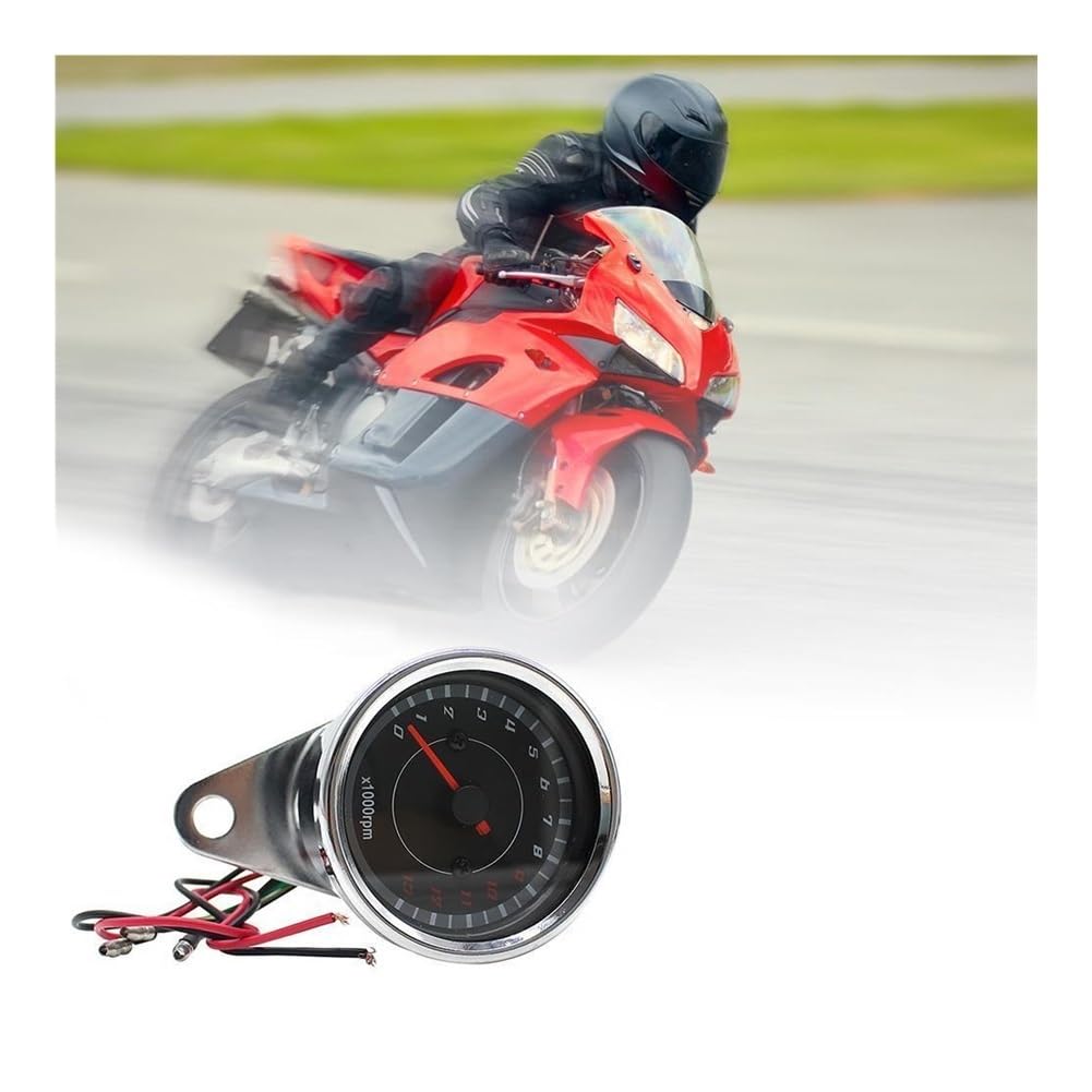 Tacómetro Universal De 12V CC Para Motocicleta, Con Retroiluminación LED, Piezas Reacondicionamiento Contador REV 1000RPM, Para