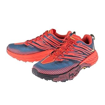 ホカ(HOKA) ランニングシューズ スピードゴート 4 Wide SPEEDGOAT 1106528-FPBL トレランシューズ マラソン (ネイビー×レッド/26.5/Men's)