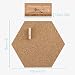 Navaris 10x Hexágono de Corcho Adhesivo - Set de 10x Tablero Adhesivos...