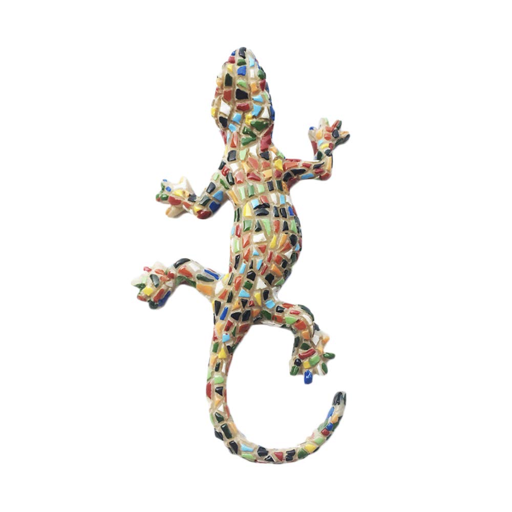 Wedarego Spain Mosaic Lizard Spain 3D Mosaic Lizard Fridge Magnet Souvenir Gift,Handmade Home & Kitchen Decoration Lizard Refrigerator Magnet Collection