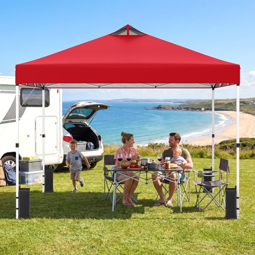 Image of Tangkula 10 x10 Ft Pop Up Canopy with Center Lock