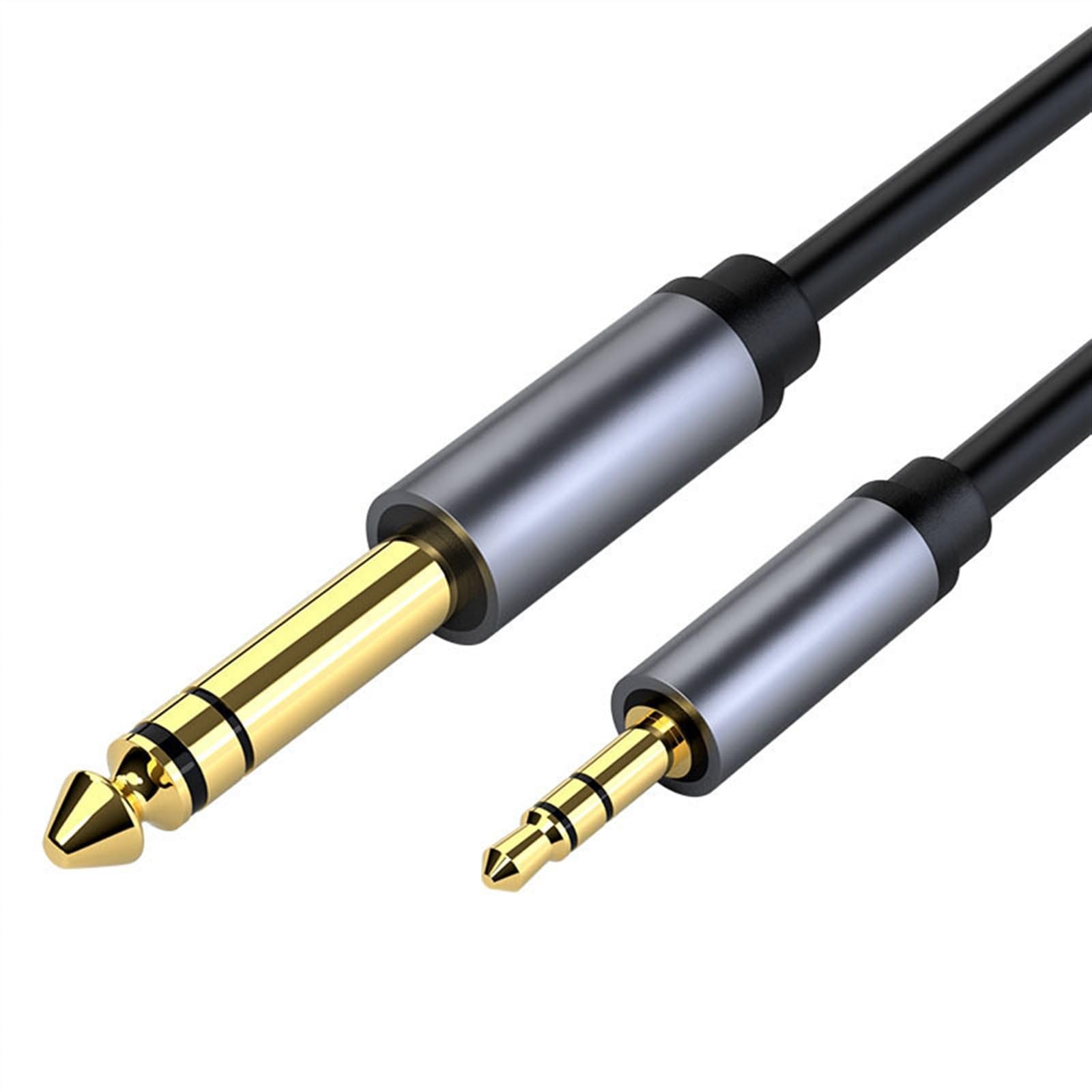 kabel audio do gitary 3.5mm Męski Na 6.5 Męski Kabel Audio Telefon Komórkowy Komputer Mikser Wzmacniacz Gitarowy Kabel Głośnikowy (Color : 5 m)