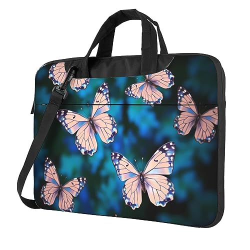 Maletín para portátil 15.6 pulg con diseño de mariposas miniatura 1