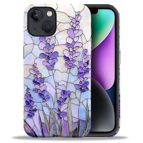 Coque iPhone 14 motif mosaïque florale cadeau idéal homme femme