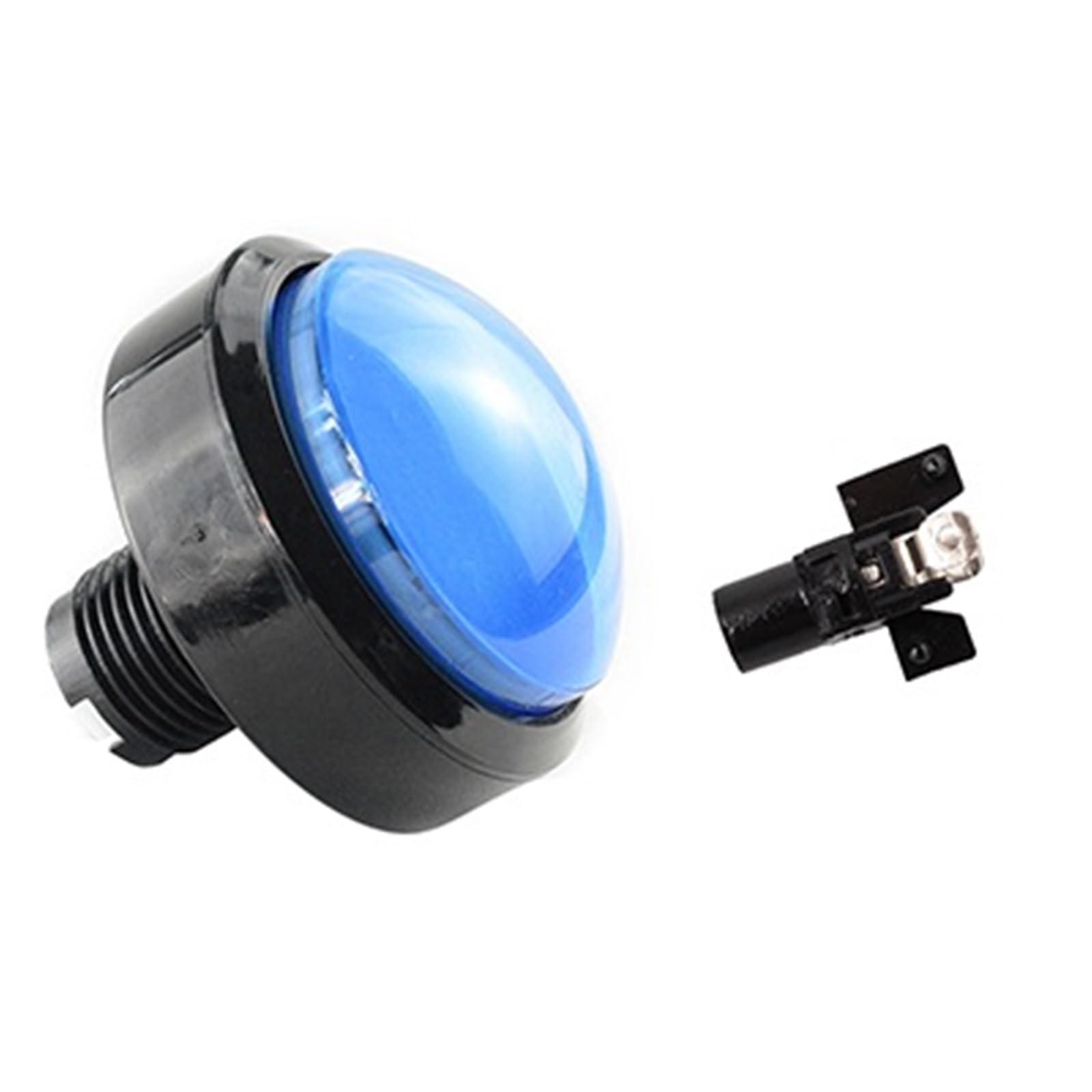 Bouton interrupteur réinitialisation machine 60 mm grand cercle bleu - 7