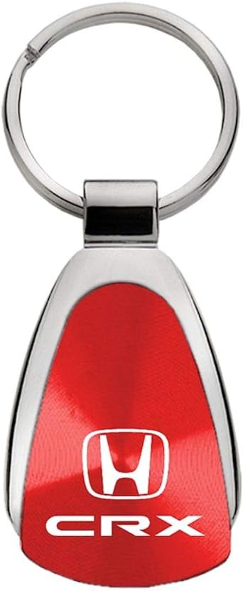 AU-TOMOTIVE GOLD Tear Drop Key Chain for Honda CRX Red
