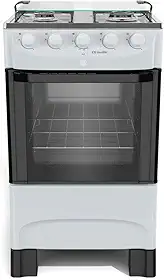 Fogão 4 Bocas Mueller Bivolt com Acendimento Automático Branco Mfi4bb