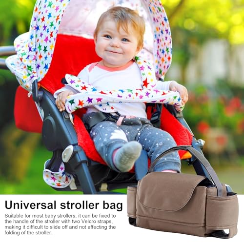 Nursing Stroller Bag, Stroller Hanging Bag, Baby Diaper Bag, Baby Stroller Accessories, Outdoor Nursing Supplies for Diapers, Large Capacity Mommy Bag, Outdoor Travel Baby Bottle Bag - Image 3