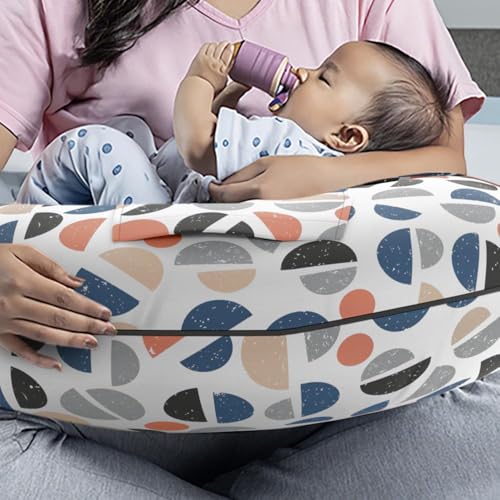 Image of Wakefit Feeding Pillow for New Born Baby | 3 Months Warranty | 5 in 1 Nursing Pillow with Belt and Hoop for Breastfeeding with Cotton Removable Cover | Bekky