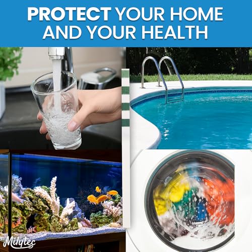 Image of Water Hardness Test Strips, 150 Tests - No More Guessing: 5-Pad Color Chart for Accurate Results - Hard Water Test Kit for Home, Well, Pool, Spa & Softener
