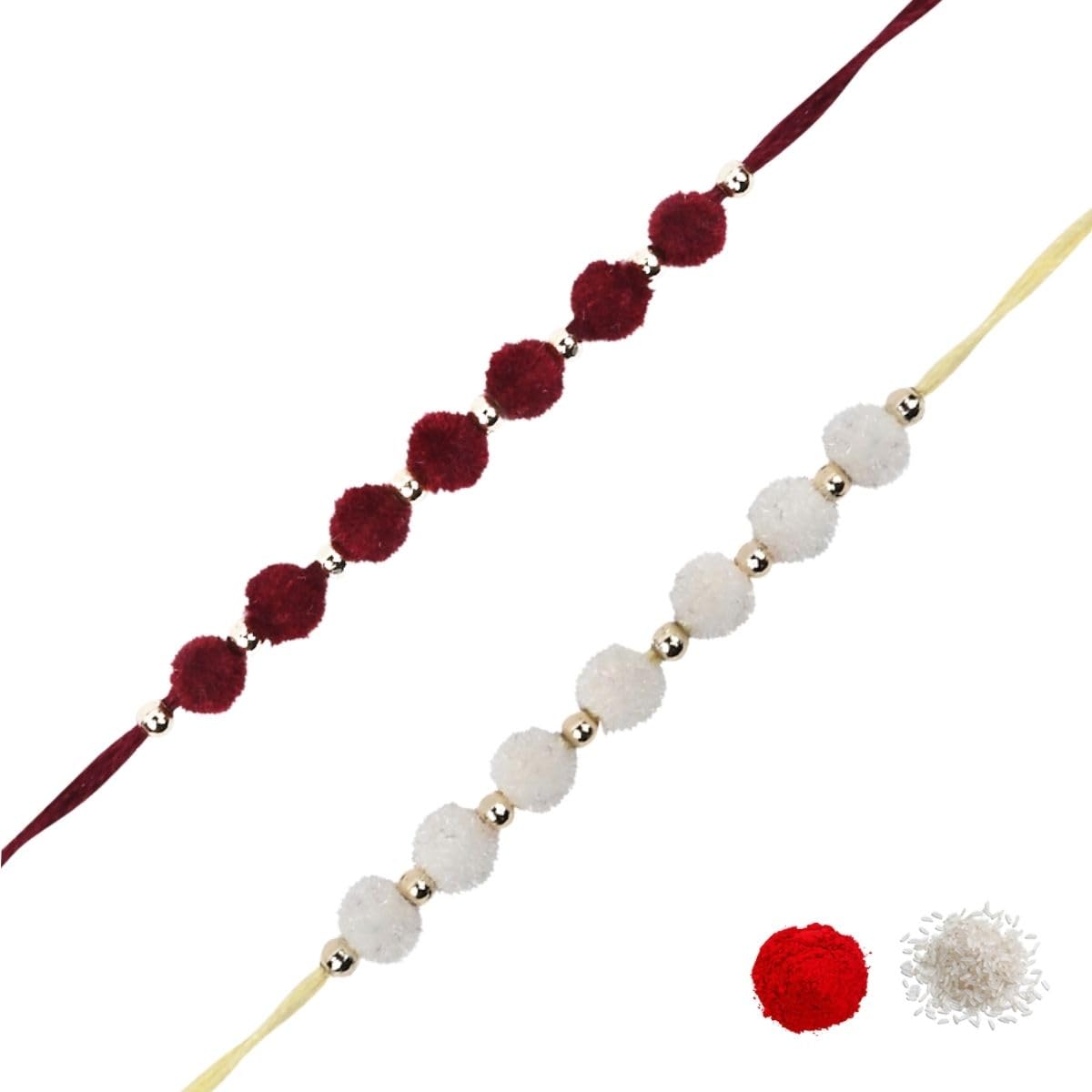 I Jewels Mens Fancy Soft Rakhi With Roli Chawal & Rakshabandhan Card For Bro/Brother/Bhai (Set Of 2) (Style 2) (B0D98FGX3W) Amazon Price History, Amazon Price Tracker