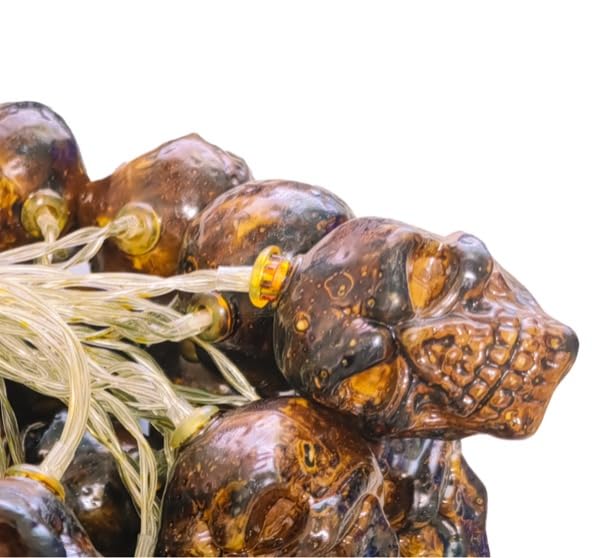 Bilillo Halloween Skull String Lights, 16.4Ft 30 LED Halloween String Lights with 8 Modes,Battery Power and Waterproof for Indoor/Outdoor Patio, House, Parlor, Halloween Party Decorations(White)