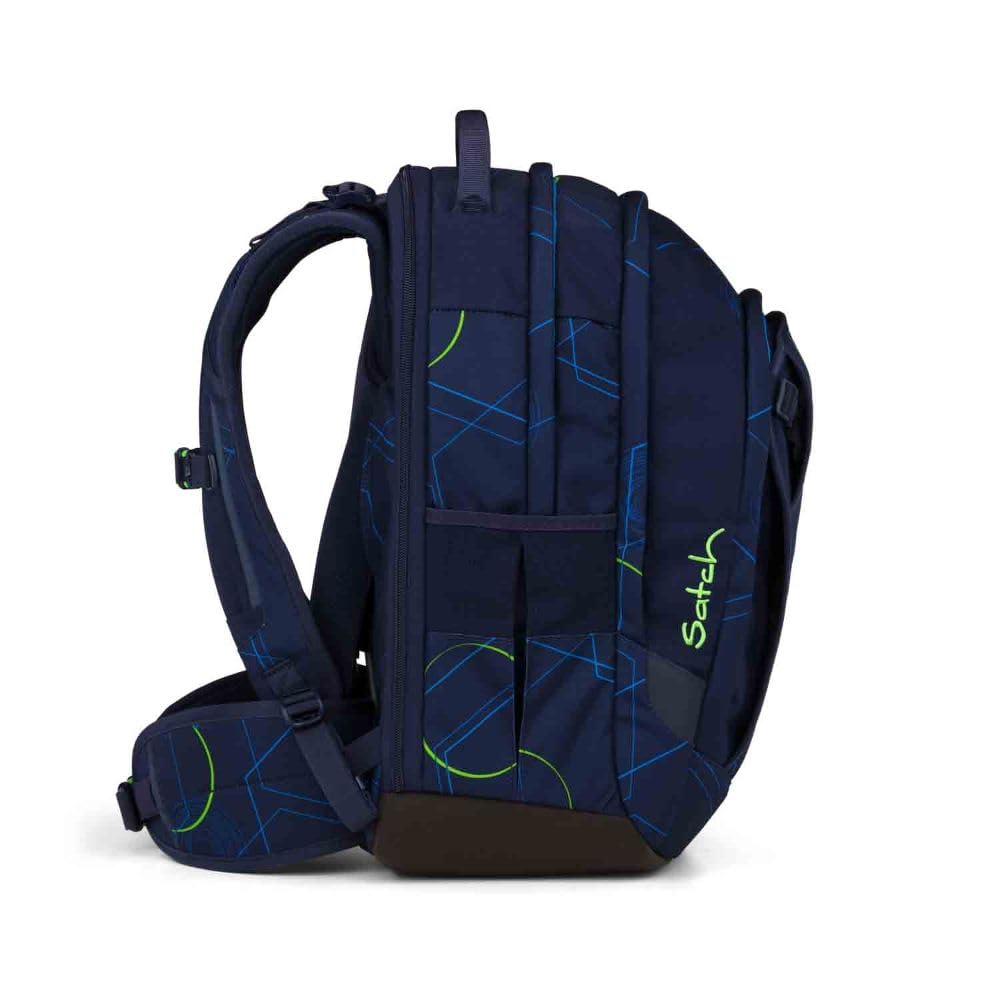 Satch Match Plus Schulrucksack Set 3tlg. inkl. Schlamperbox und Sportbeutel (Blue Tech)