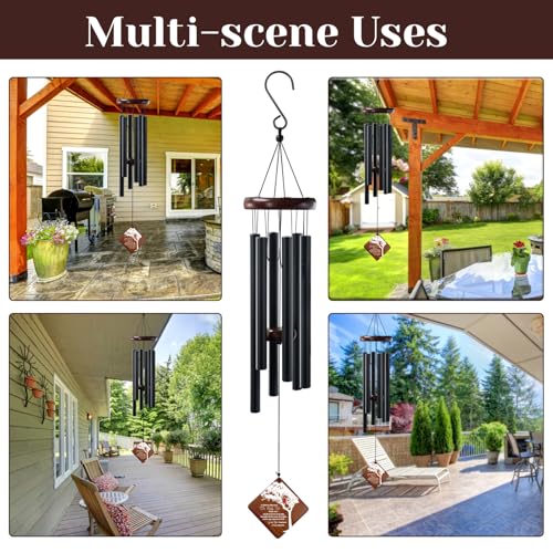 Image of Memorial Wind Chimes for Outside, 36 inch Memorial Gifts for Loss of Loved One, Windchimes in Memory of Loved one,Sympathy Wind Chime Gifts,Bereavement Outdoor Chimes for Garden, Patio Decoration
