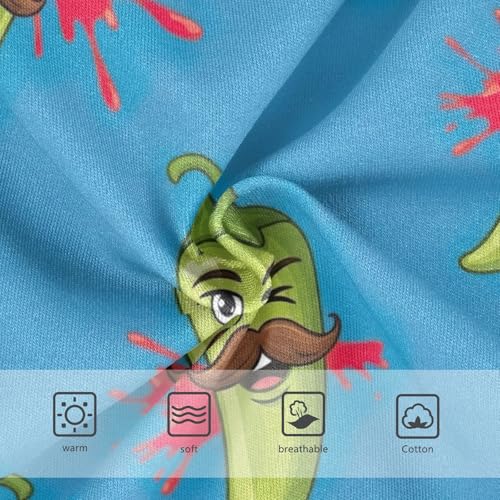 Toddler Panties, Green Chili Peppers Cotton Underwear for Girls, 2–8 Years3