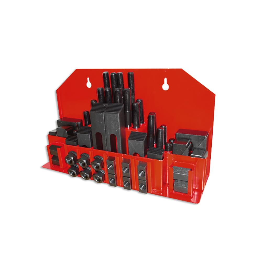 Sogi Y170-12 kit di staffaggio per fresatrice e trapano a colonna - 58 pezzi - cava 12 mm