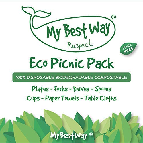 My Best Way Eco Picnic Pack 100% Disposable Biodegradable Compostable