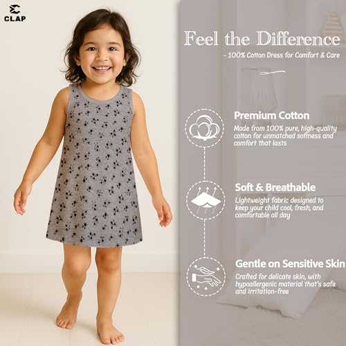Image of CLAP Baby Girl's Midi Dress (Pack of 4)