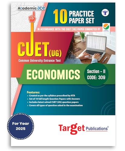 Image of NTA CUET UG Economics Section 2 Commerce Domain | Business Economics 10 Practice Papers with Answers | Includes Previous Year Solved Question Paper