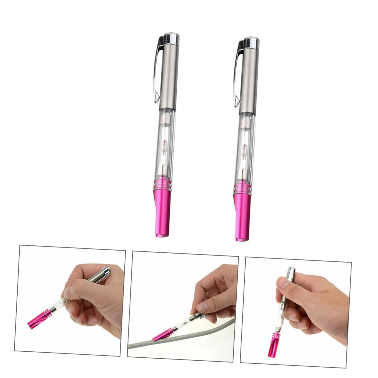 UKCOCO 2pcs Car Ignition Test Pen Portable Spark Plug Wire Coil Diagnostic Tool High Brightness Indicator for Automotive Ignition System Testing