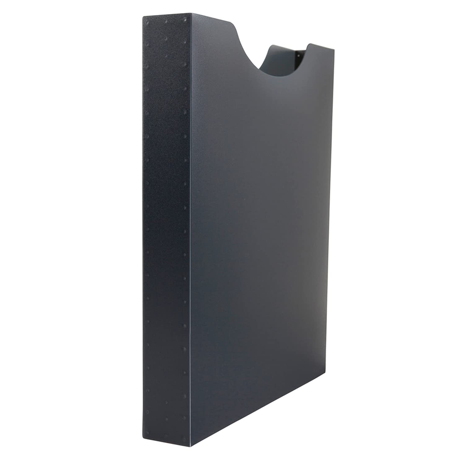 Idena 90167 - Heftbox für DIN A4, Hochformat, aus PP, Füllhöhe 4 cm, schwarz, 6 Stück