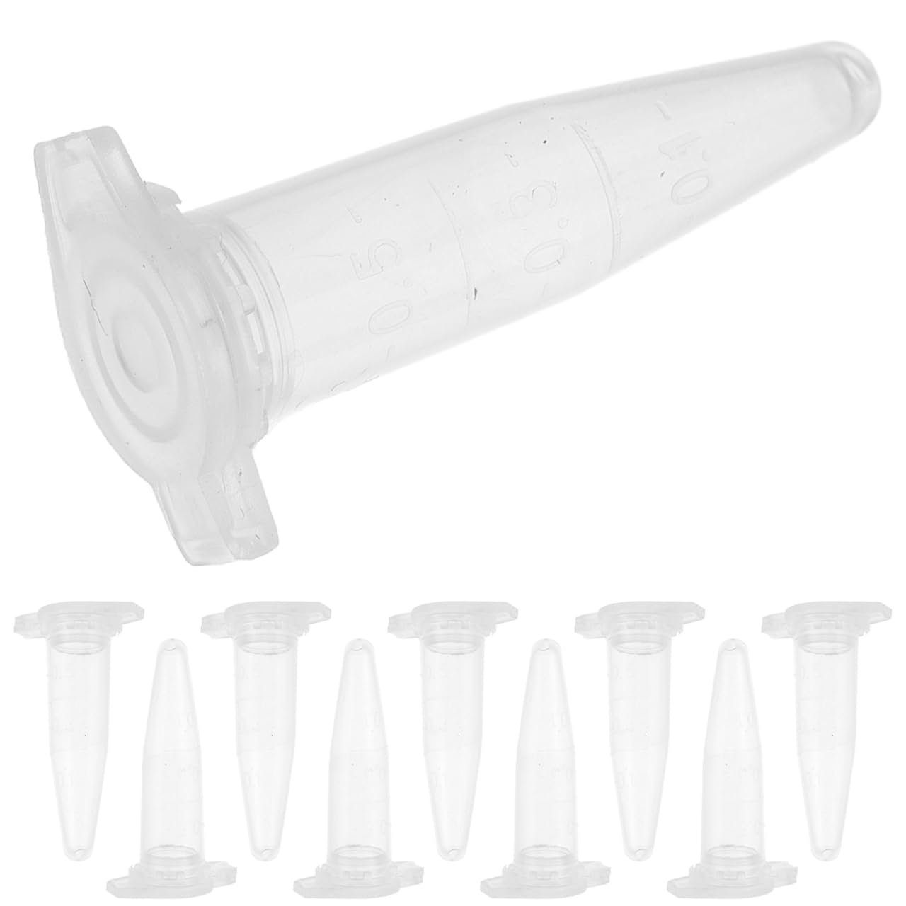 OUNONA Zentrifugenröhrchen 0.2 Ml Kunststoff Mit Schnappdeckel Für Laborproben Präzise Mikrozentrifugation Mini Reagenzgläser 1000 Stück