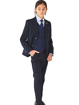 2627【新品タグ付】ショパン 150cm フォーマル 5点+1セット ネイビー ネイビーシャドーチェックスリーピーススーツ 150 160 170cm