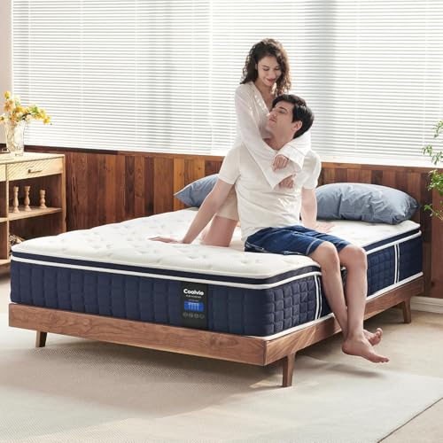 Image of Coolvie Full Size Mattress, 12inch Hybrid Mattress, Medium Feel | Memory Foam&Individual Pocket Springs for Pressure Relief & Motion Isolation, Breathable and Skin-Friendly, Mattress in a Box